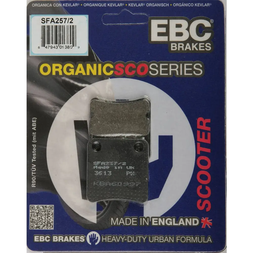 Brake Pads Sfa257/2 Organic