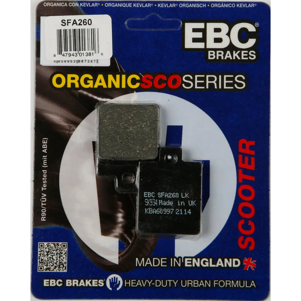 Brake Pads Sfa260 Organic