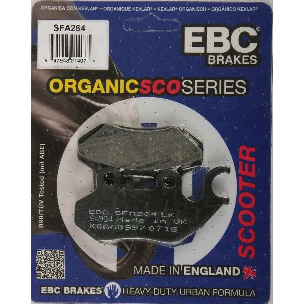 Brake Pads Sfa264 Organic