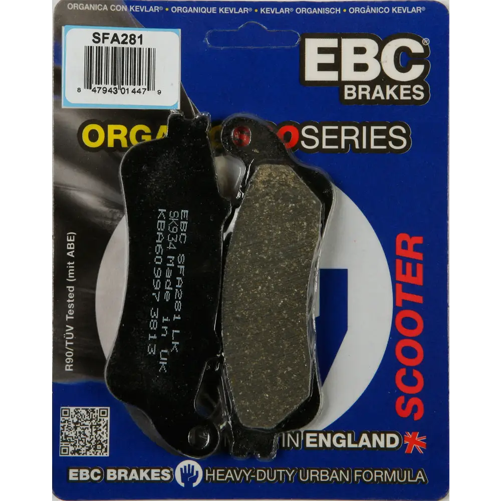 Brake Pads Sfa281 Organic