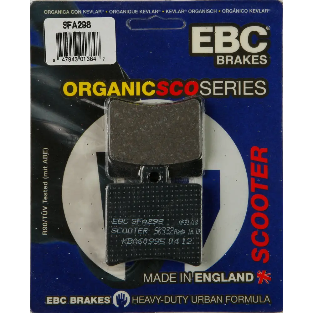Brake Pads Sfa298 Organic