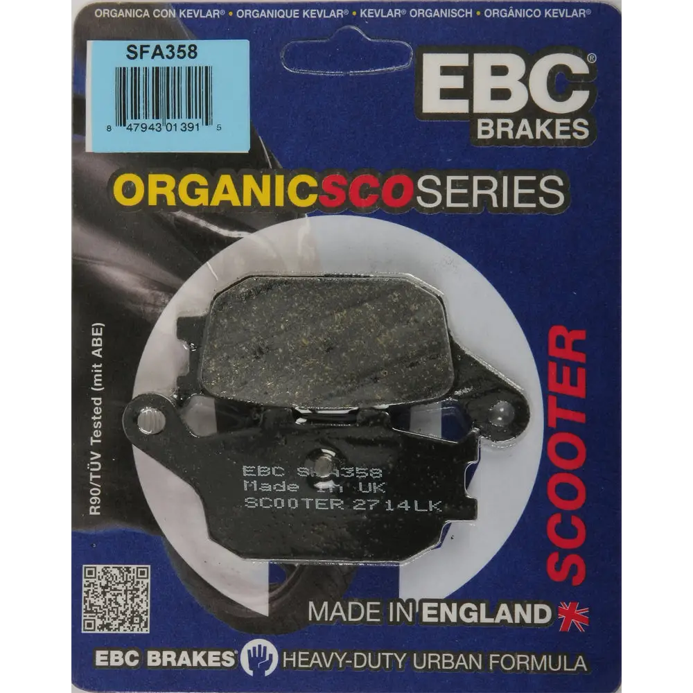 Brake Pads Sfa358 Organic