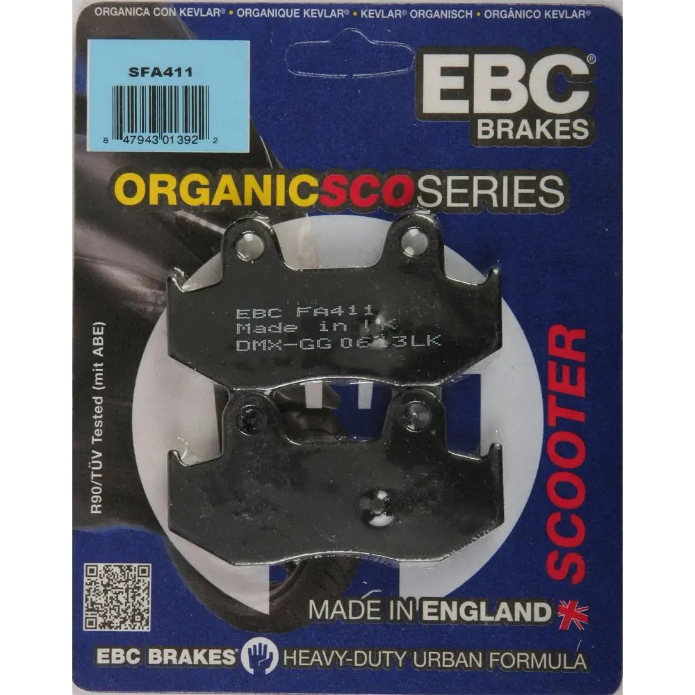 Brake Pads Sfa411 Organic