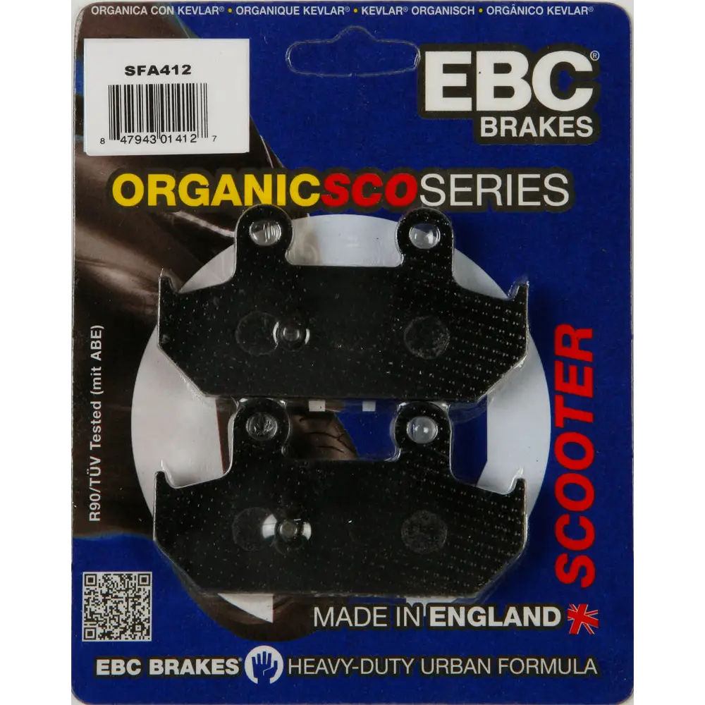 Brake Pads Sfa412 Organic