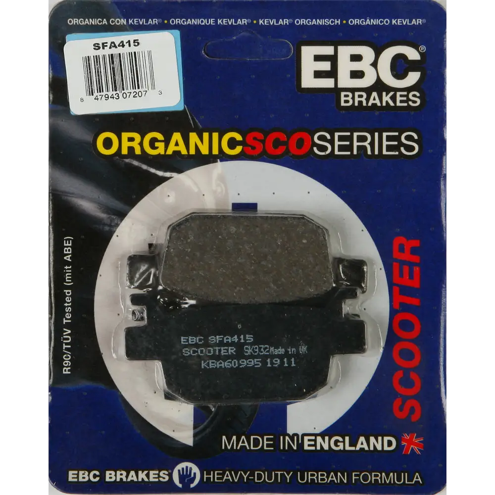 Brake Pads Sfa415 Organic