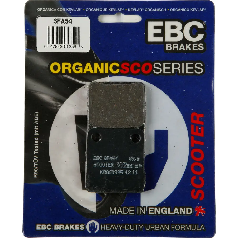 Brake Pads Sfa54 Organic