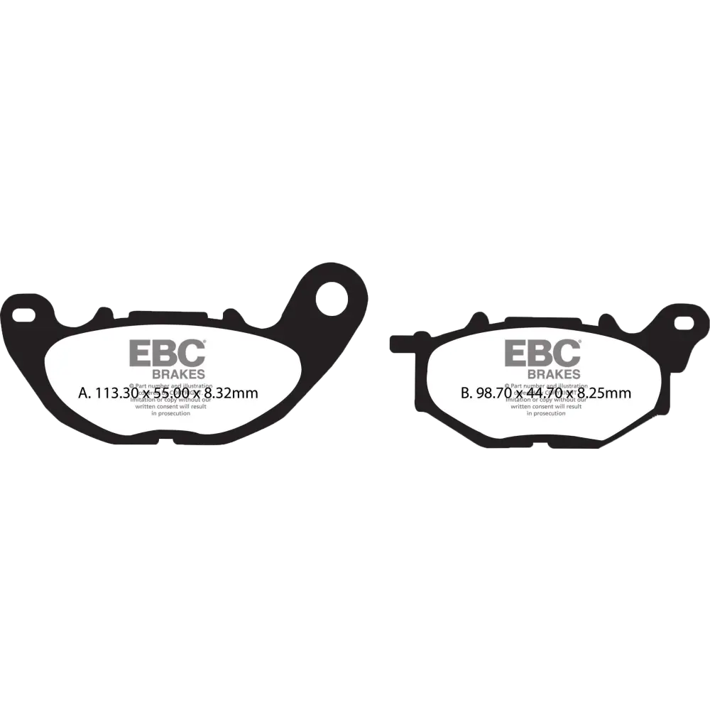 Brake Pads Sfa705 Organic Scooter