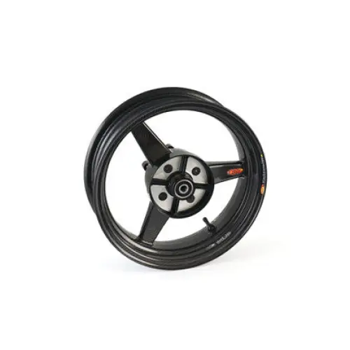 BST Diamond TEK 3 Spoke Carbon Fiber Rear Wheel for the Kawasaki Z125 Pro - 4.0 x 12 - wheels