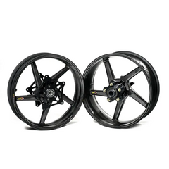 BST Diamond TEK 5 Spoke Carbon Fiber Rear Wheel for the Honda RC51 SP1 / SP2 (00-05) - 6.0 x 17 - wheels