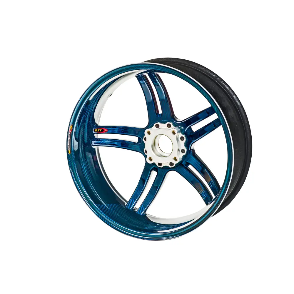 BST Rapid TEK 5 Split-Spoke Carbon Fiber Front Wheel for the Triumph Daytona / Street Triple 675 / 765 / R / S / RS
