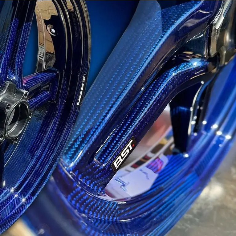 BST Rapid TEK 5 Split-Spoke Carbon Fiber Front Wheel for the Triumph Daytona / Street Triple 675 / 765 / R / S / RS