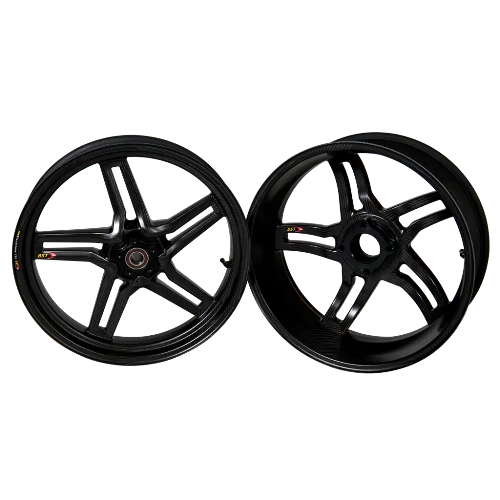 BST Rapid TEK 5 Split-Spoke Carbon Fiber Front Wheel for the Triumph Daytona / Street Triple 675 / 765 / R / S / RS
