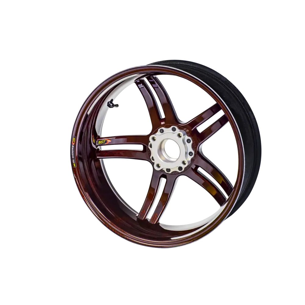 BST Rapid TEK 5 Split-Spoke Carbon Fiber Front Wheel for the Triumph Daytona / Street Triple 675 / 765 / R / S / RS