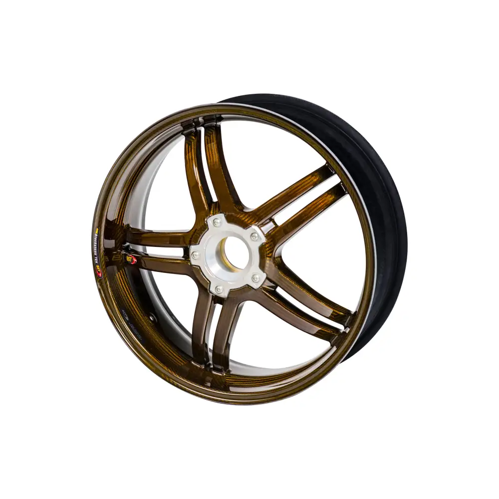 BST Rapid TEK 5 Split-Spoke Carbon Fiber Rear Wheel for the BMW S1000RR HP4 & S1000R - 6.0 x 17 - wheels