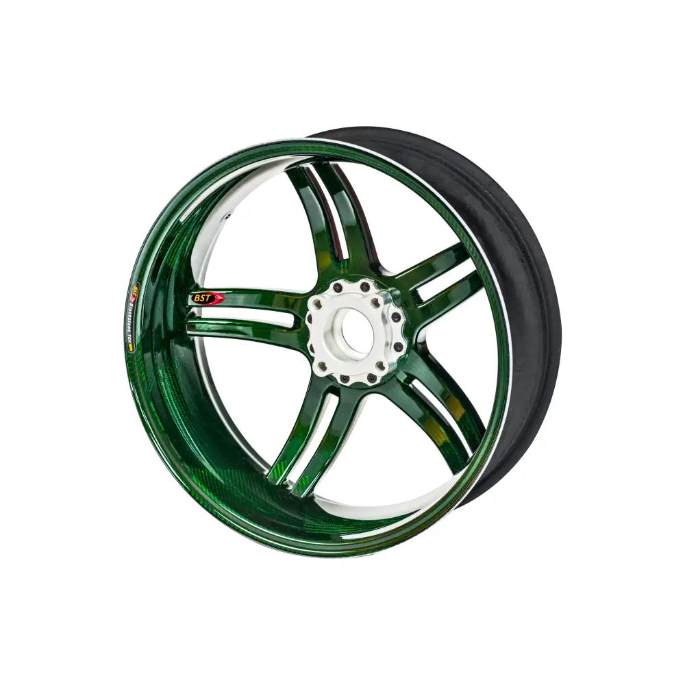 BST Rapid TEK 5 Split-Spoke Carbon Fiber Rear Wheel for the BMW S1000RR HP4 & S1000R - 6.0 x 17 - wheels