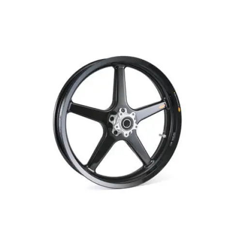 BST Twin TEK 5 Spoke Carbon Fiber Front Wheel for the Harley Davidson Indian and V-Twin Custom Models - 2.50 x 19