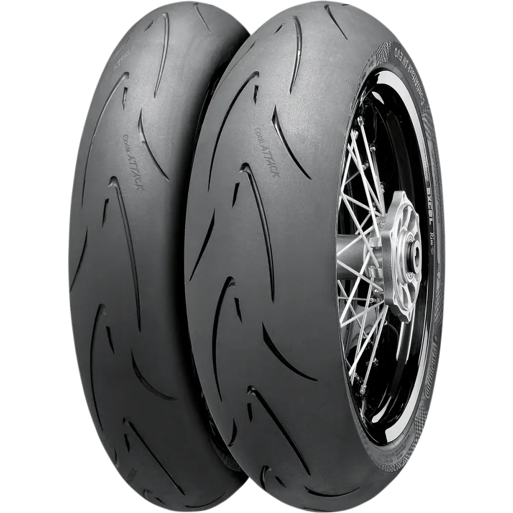 CONTINENTAL Tire - ContiAttack SM Evo - Front - 120/70R17 - 58H 02445730000