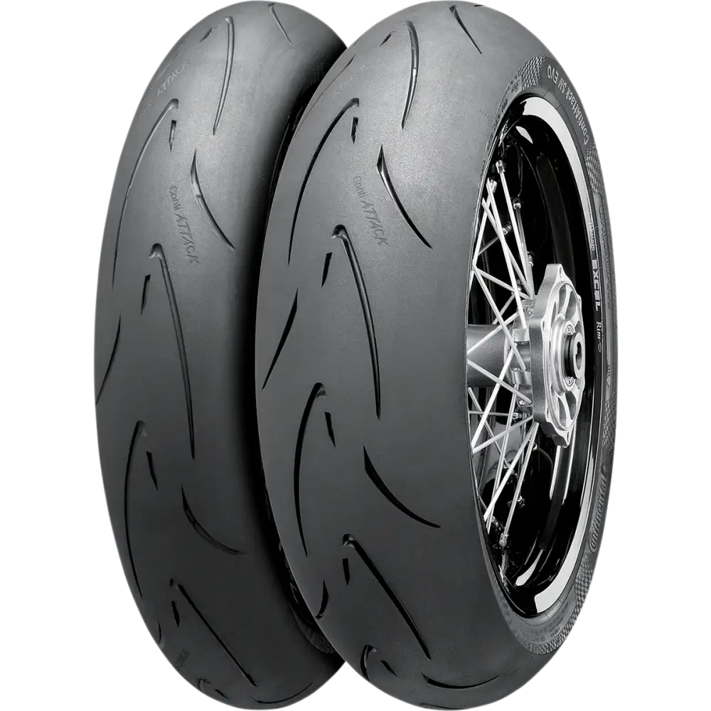 CONTINENTAL Tire - ContiAttack SM Evo - Rear - 140/70R17 - 66H 02445750000