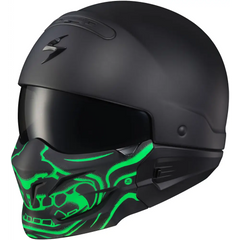 Covert Face Mask Samurai Glow In The Dark Green