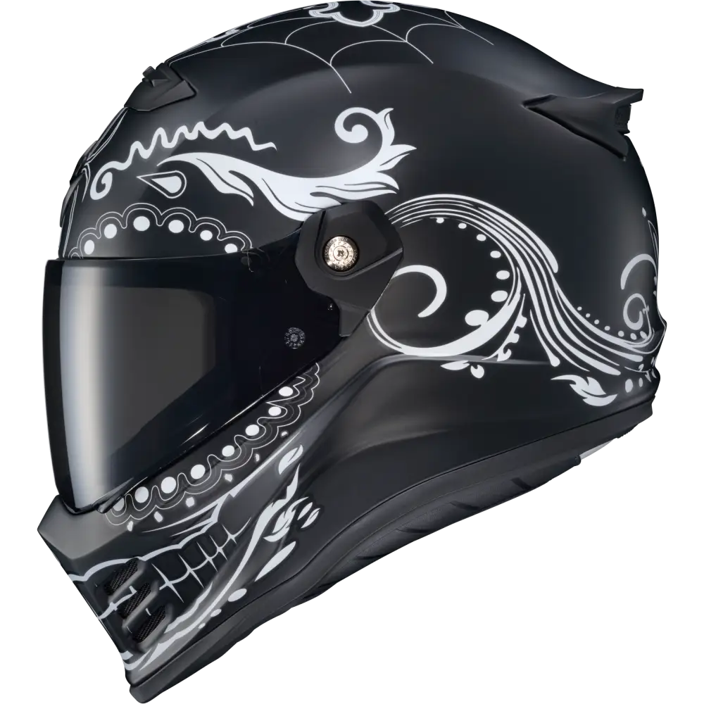 Covert Fx Full Face Helmet El Malo White/Matte Black Md