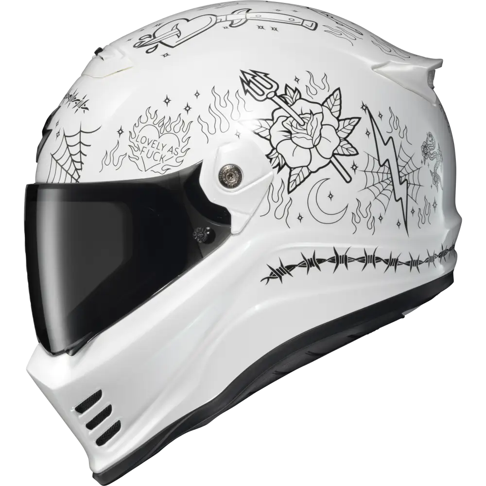 Covert Fx Full Face Helmet The Litas 2 White 2x