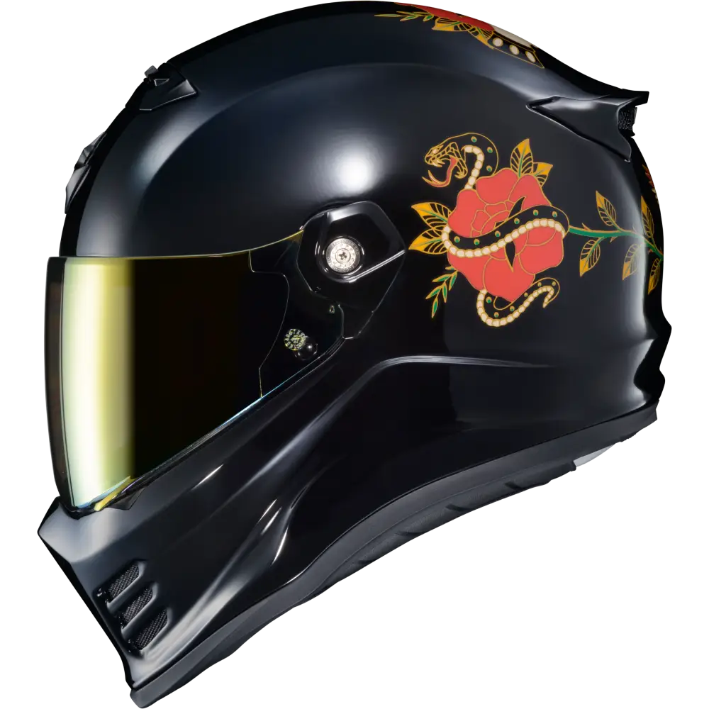 Covert Fx Full Face Helmet The Litas Gloss Black Sm