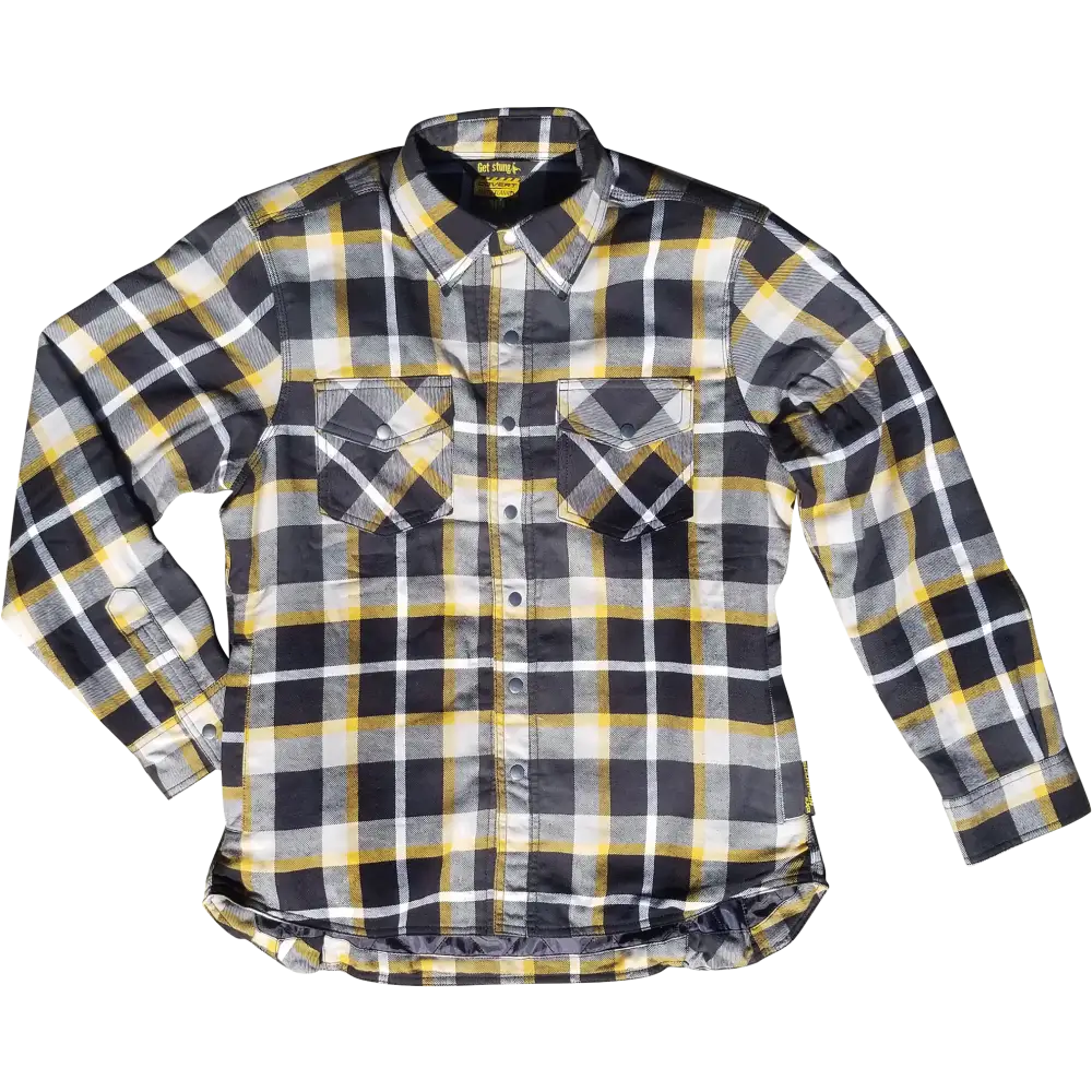 Covert Womens Flannel White/Yellow 2x