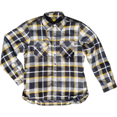 Covert Womens Flannel White/Yellow Md
