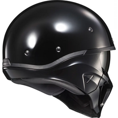 Covert X Open Face Helmet Gloss Black Lg