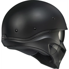 Covert X Open Face Helmet Matte Black Lg
