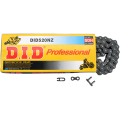 DID 520 NZ - High Performance Motorcycle Chain - 120 Links - Black M520NZX120FB