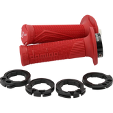 DOMINO D100 D-Lock Grips - Red D10046C4200A9-0