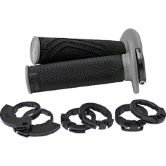 DOMINO D200 Lock-On Grips - Black/Gray D20046C4052H8-0