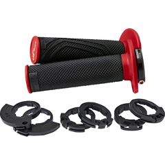 DOMINO D200 Lock-On Grips - Black/Red D20046C4042H8-0
