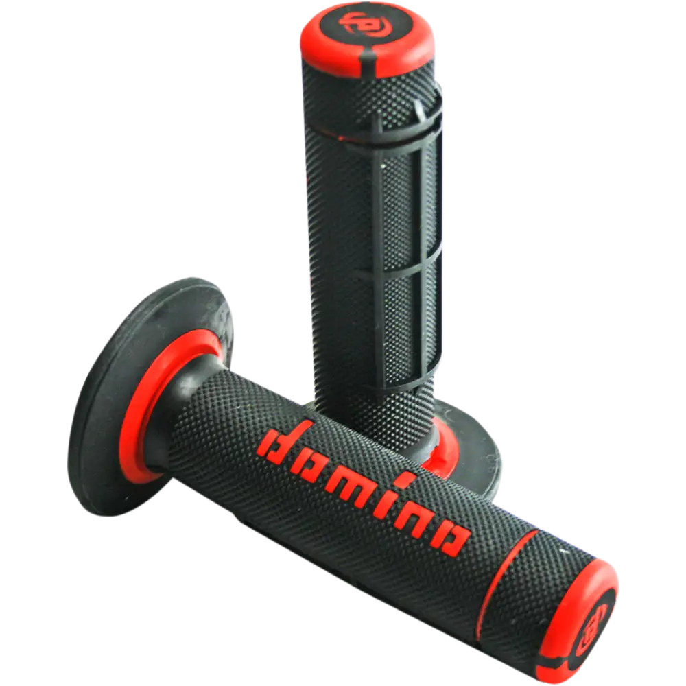 DOMINO Grips - Dually - Half Waffle - Black/Red A02041C4240A7-1