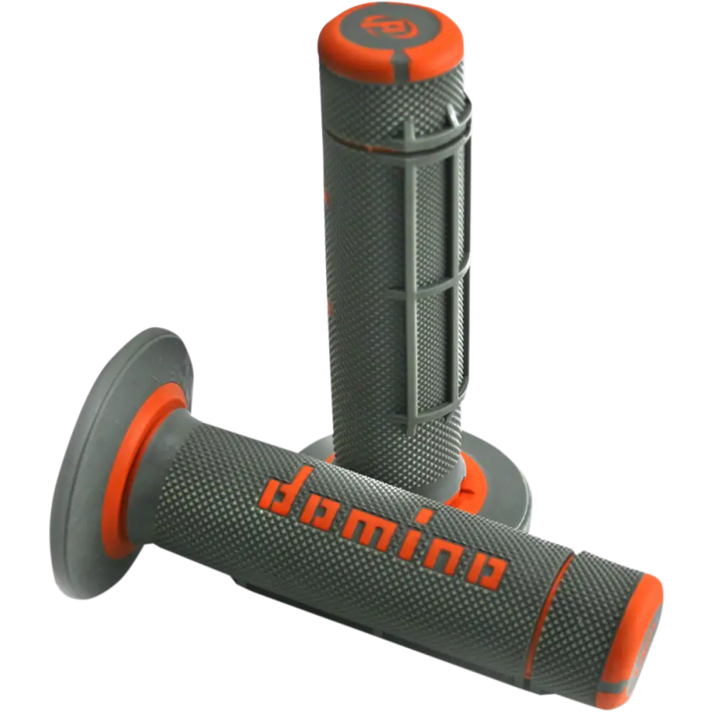 DOMINO Grips - Dually - Half Waffle - Gray/Orange A02041C4552A7-1