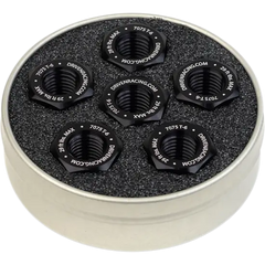 DRIVEN RACING Aluminum Sprocket Nuts - Black - M10 x 1.0 DSN6BK