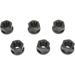 DRIVEN RACING Aluminum Sprocket Nuts - Black - M10 x 1.25 DSNBK