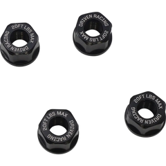 DRIVEN RACING Aluminum Sprocket Nuts - Black - M8 x 1.25 DSN-02-BK