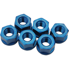 DRIVEN RACING Aluminum Sprocket Nuts - Blue - M10 x 1.25 DSNBL