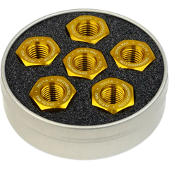 DRIVEN RACING Aluminum Sprocket Nuts - Gold - M10 x 1.0 DSN6GD