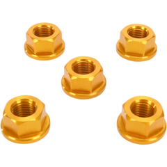 DRIVEN RACING Aluminum Sprocket Nuts - Gold - M10 x 1.25 DSN5GD