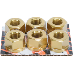 DRIVEN RACING Aluminum Sprocket Nuts - Gold - M10 x 1.25 DSNGD