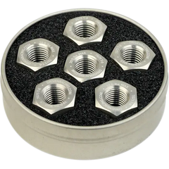 DRIVEN RACING Aluminum Sprocket Nuts - Silver - M10 x 1.0 DSN6SL