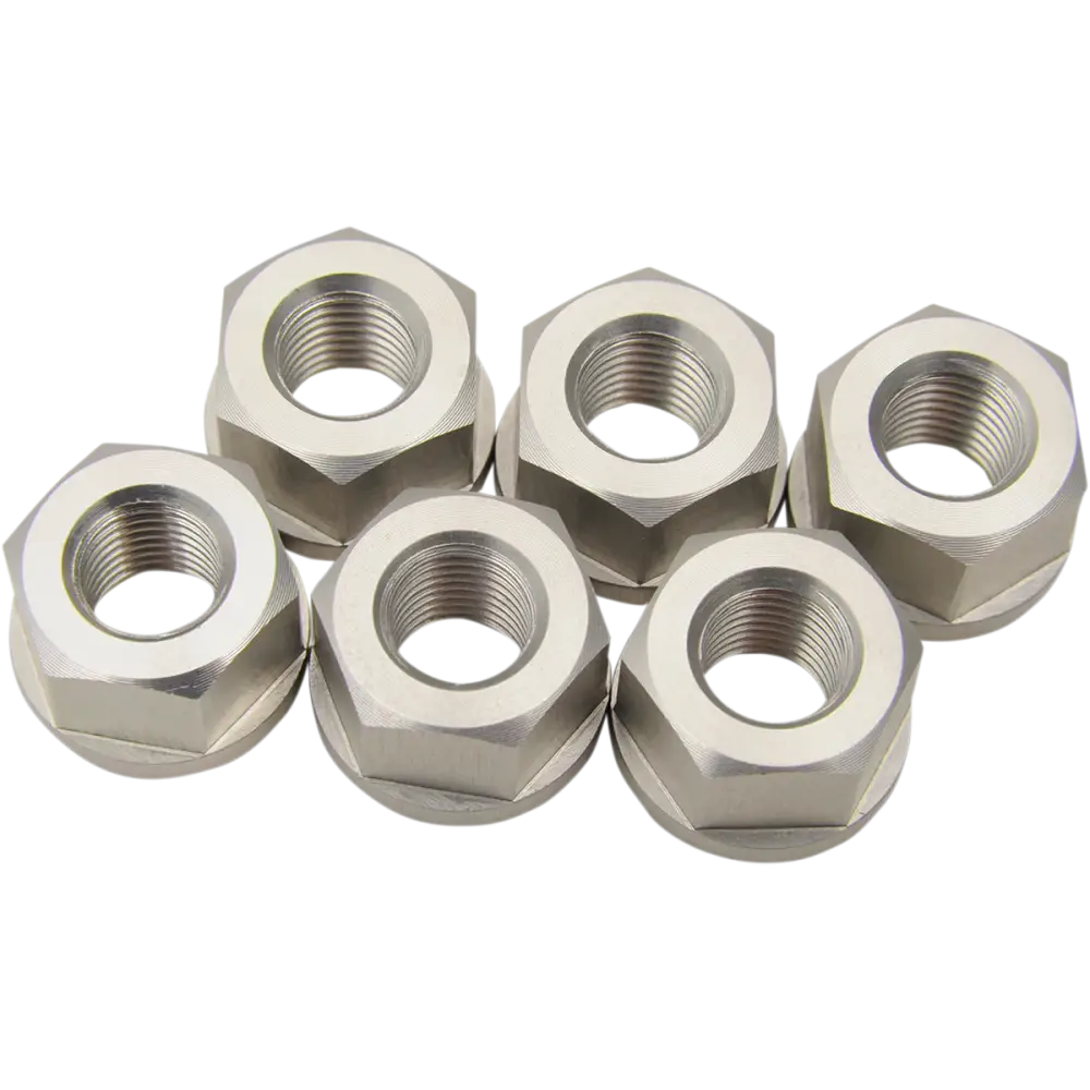 DRIVEN RACING Aluminum Sprocket Nuts - Silver - M10 x 1.25 DSNSL