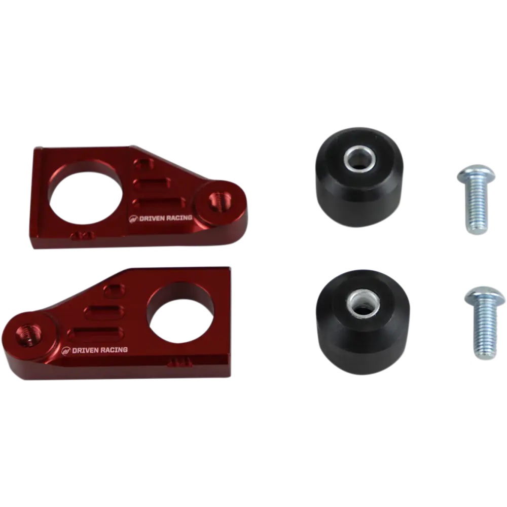 DRIVEN RACING Axle Block Sliders - Honda - Red DRAX-120-RD