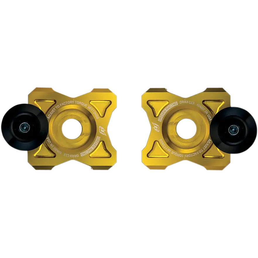 DRIVEN RACING Axle Block Sliders - Kawasaki - Gold DRAX-113-GD