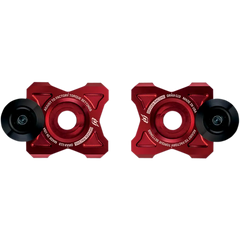 DRIVEN RACING Axle Block Sliders - Kawasaki - Red DRAX-113-RD