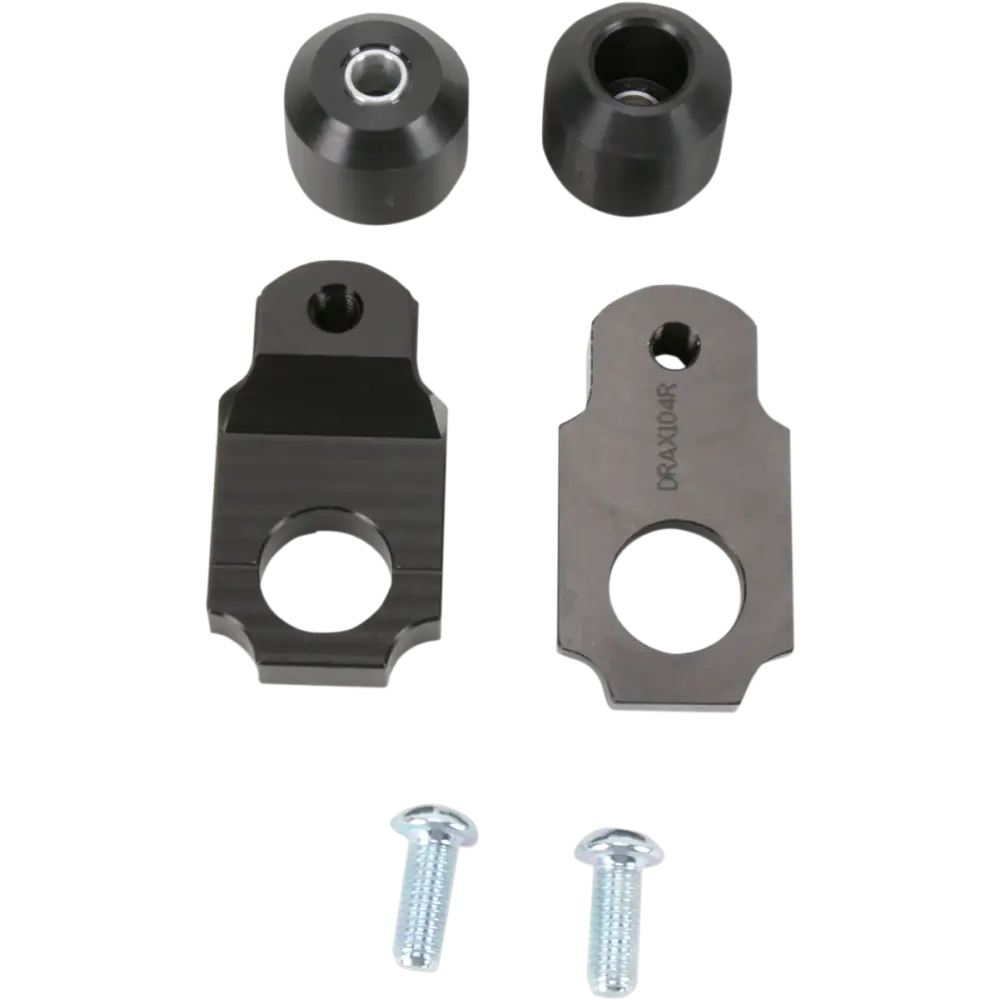 DRIVEN RACING Axle Block Sliders - Kawasaki ZX-6R - Black DRAX-104-BK