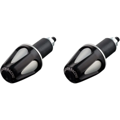 DRIVEN RACING Bar End Weight - Black/Silver DXB-BK2